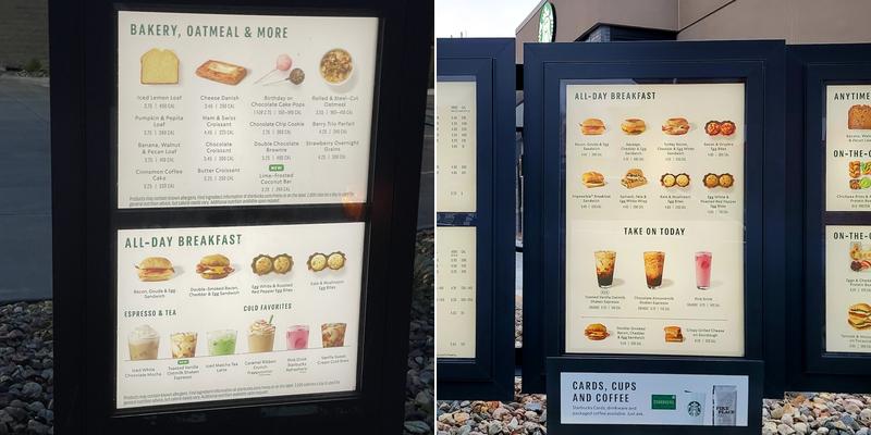Starbucks Menu