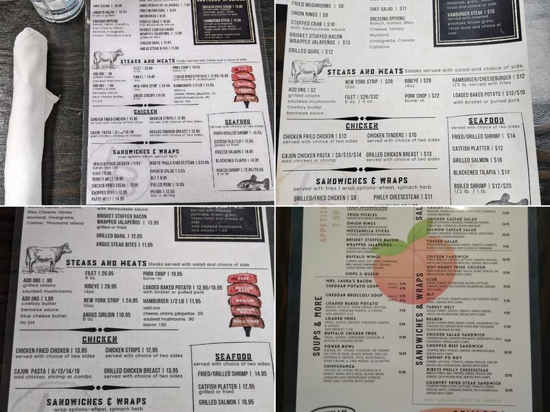 Long Branch Steakhouse Menu