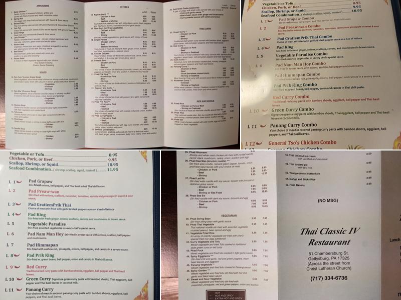 Thai Elephant Walk Menu