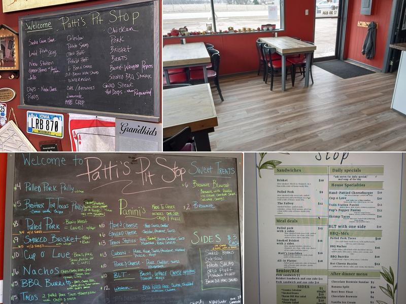 Patti's Pit Stop Menu