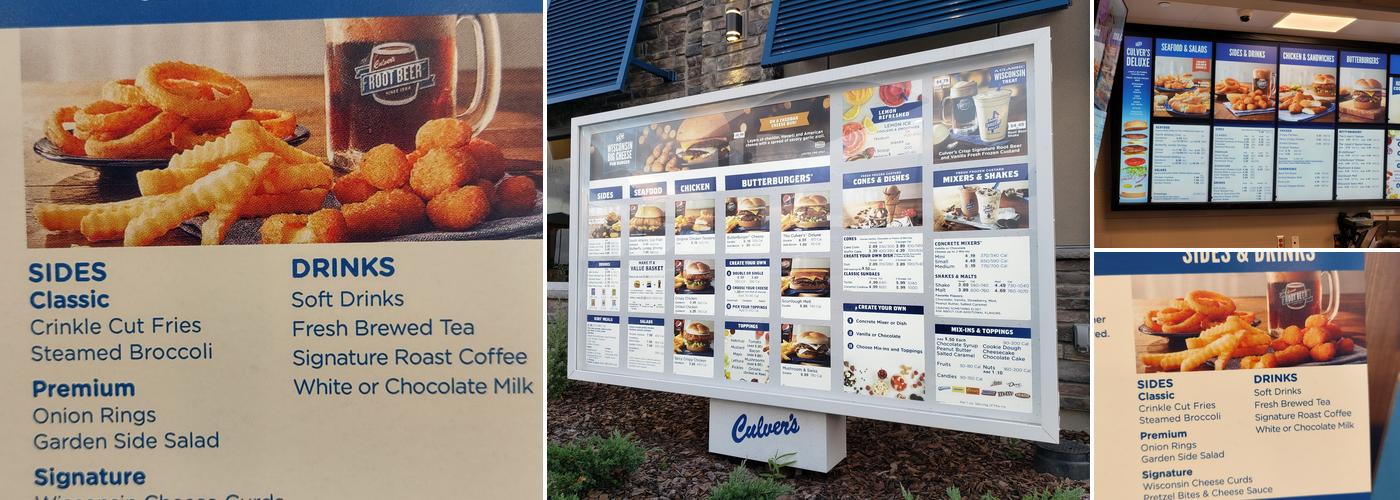 Culver’s Menu