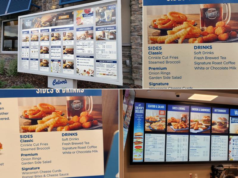 Culver’s Menu