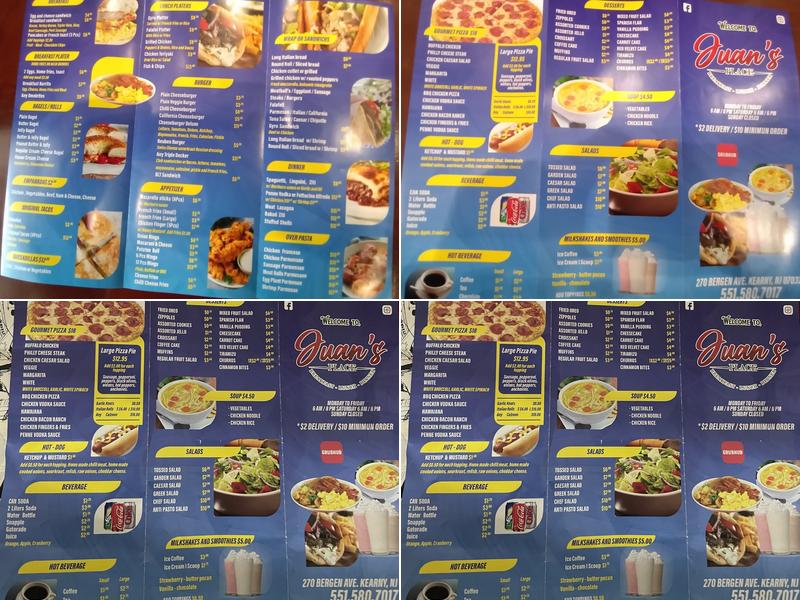 Juan's Place Menu
