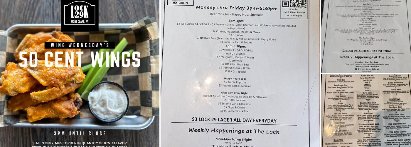 Lock 29 Menu
