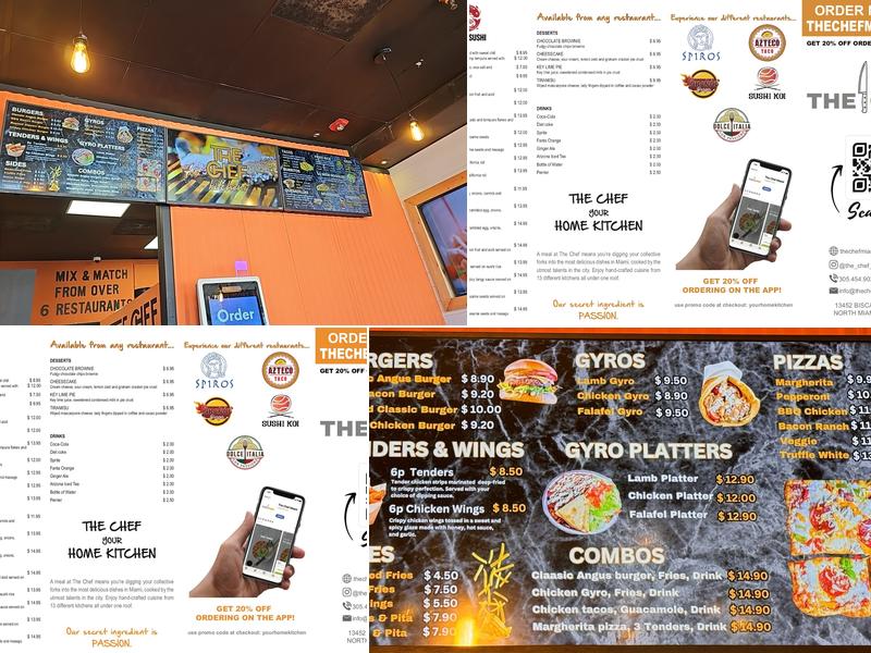 The Chef Miami Menu