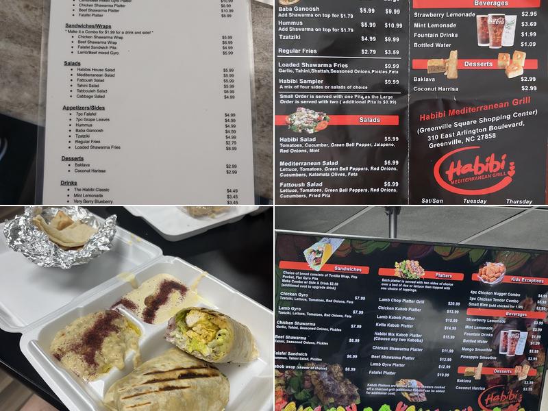 Habibi Mediterranean Grill Menu