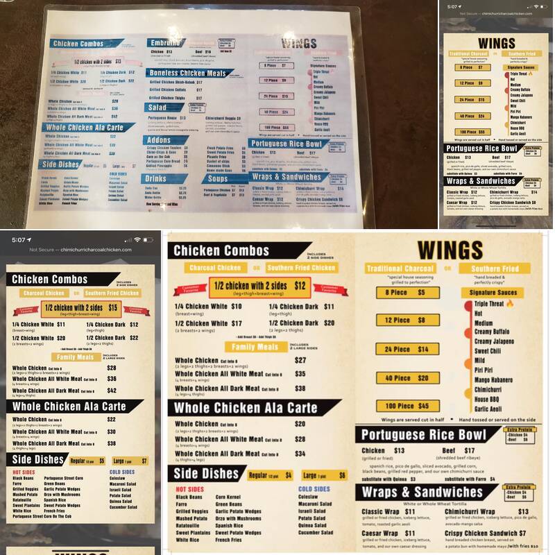 Chimichurri Charcoal Chicken, Oceanside Menu, Reviews (57), Photos