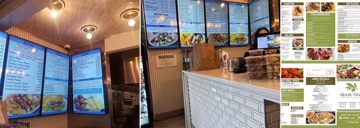 Greek Cove - Long Beach Menu