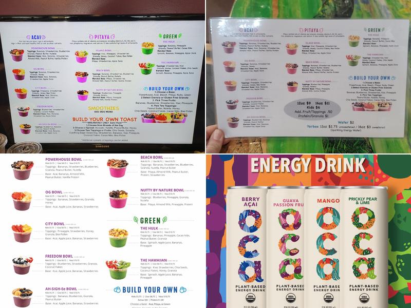 City Bowls South Pensacola Menu