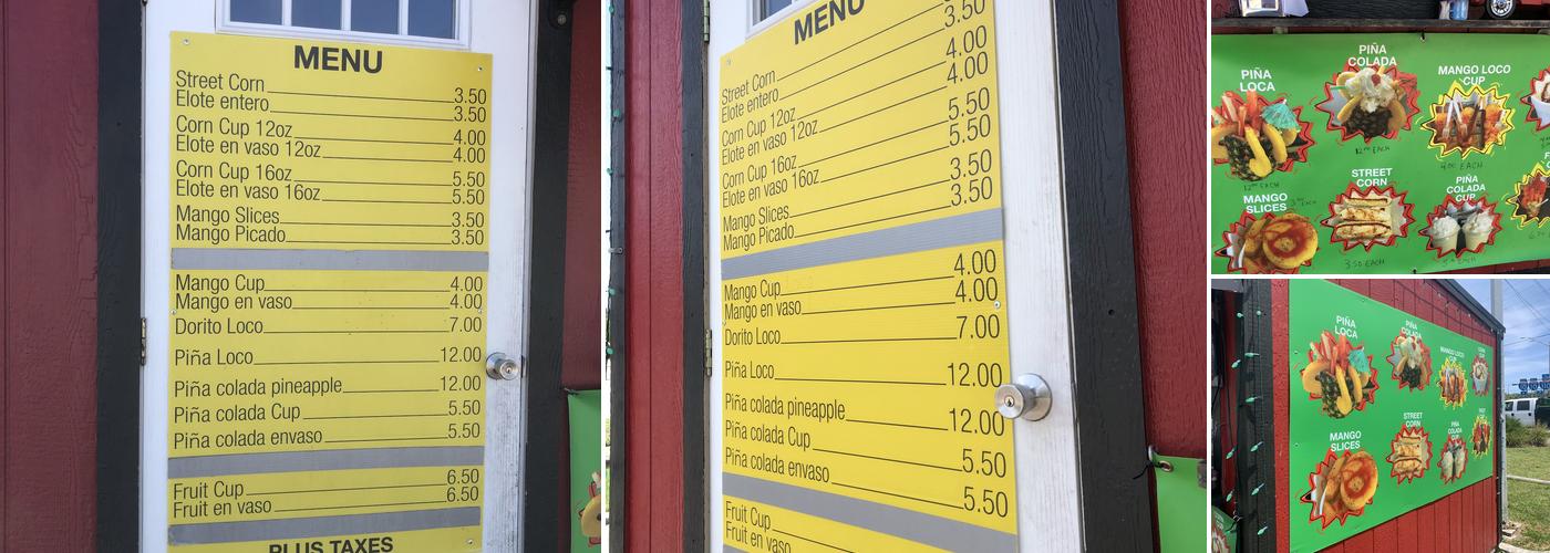 Mexican Corn Menu