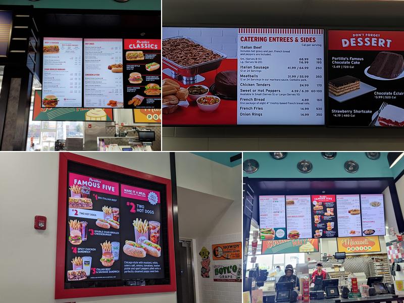 Portillo's Westfield Menu