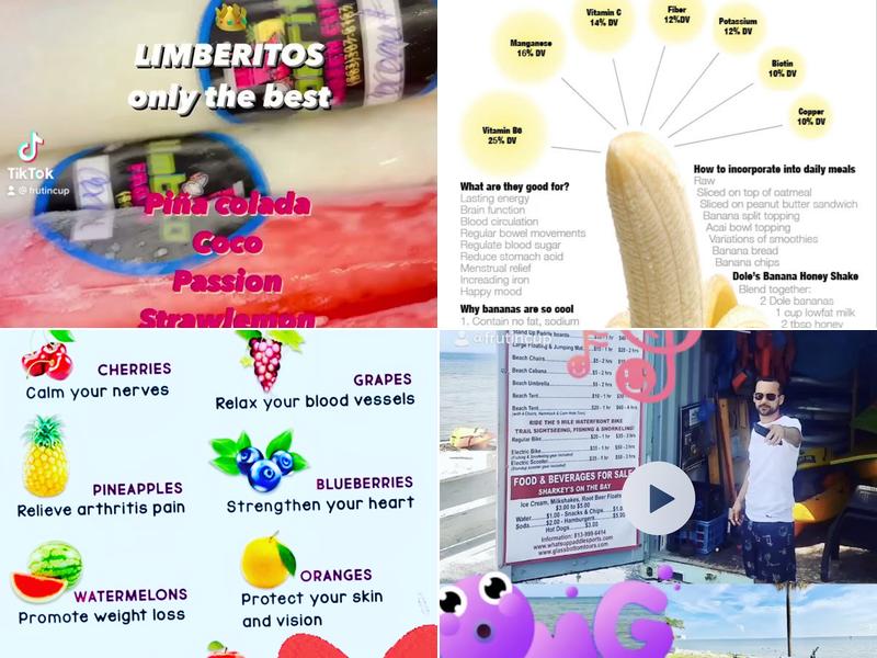 Frutincup juice company Llc Menu