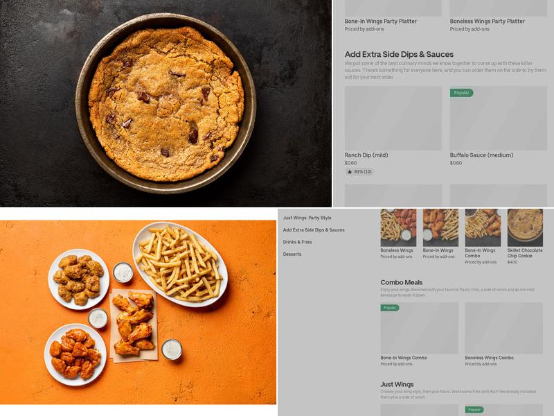 It's Just Wings Menu