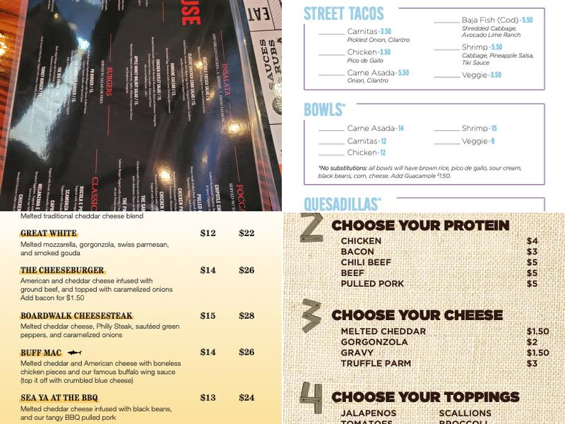 OC Eateries Menu