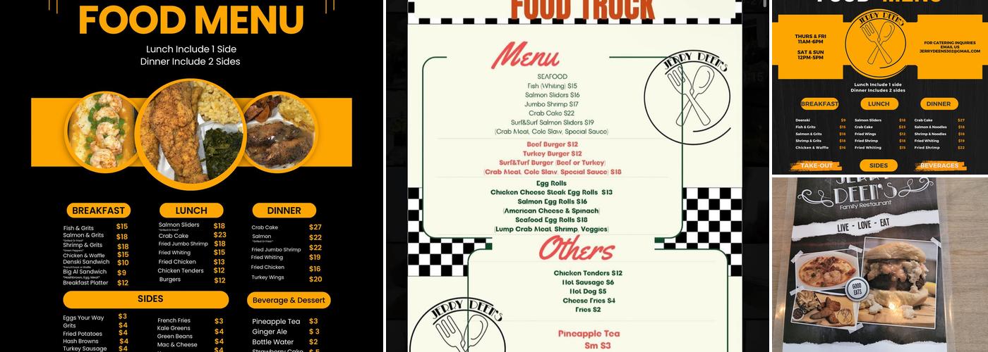 Jerry Deen's Menu