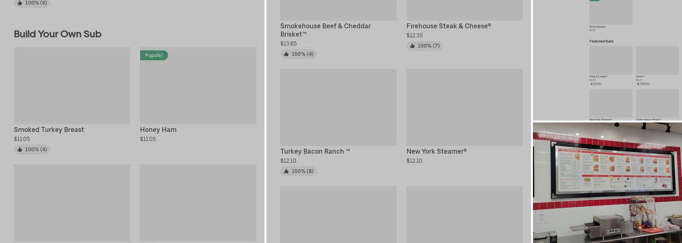 Firehouse Subs HWY One IC Menu