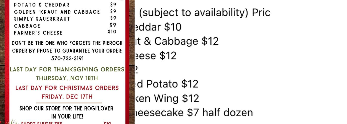 NEPA'rogi Menu