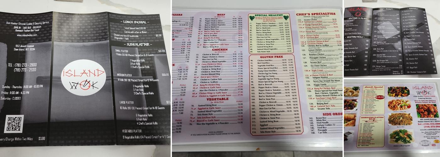 Island Wok Menu