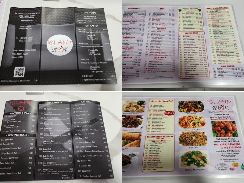 Island Wok Menu