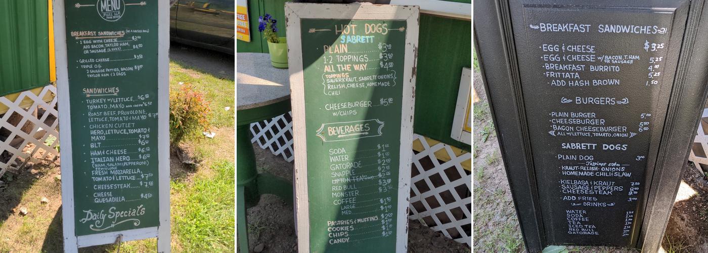 Fuel Up Breakfast and Lunch Menu