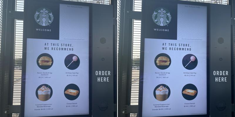 Starbucks Menu