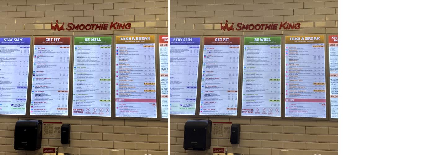 Smoothie King Menu