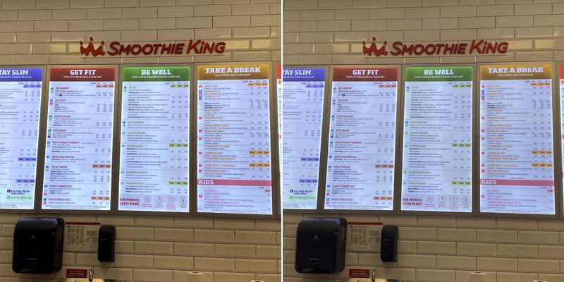 Smoothie King Menu
