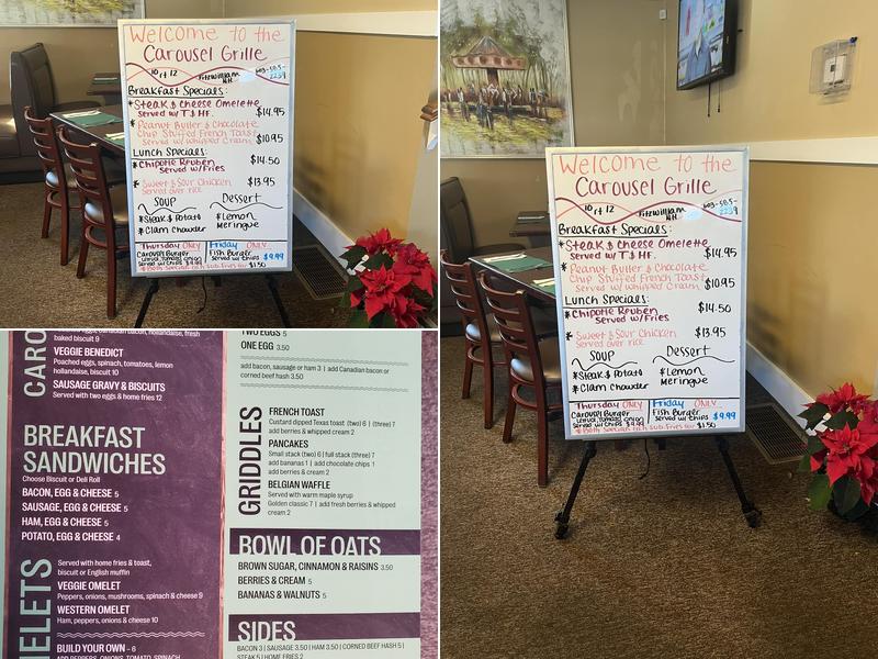 Carousel Grill Menu