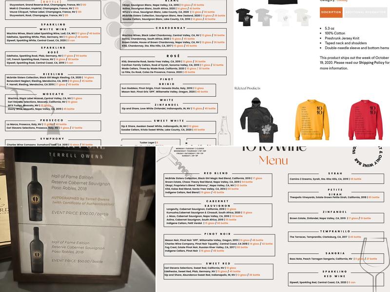 1010 Wine and Events Menu