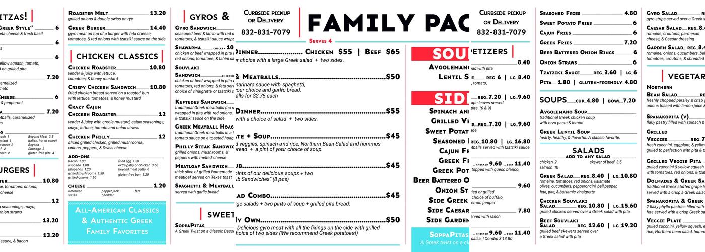 Roadster #5 Menu