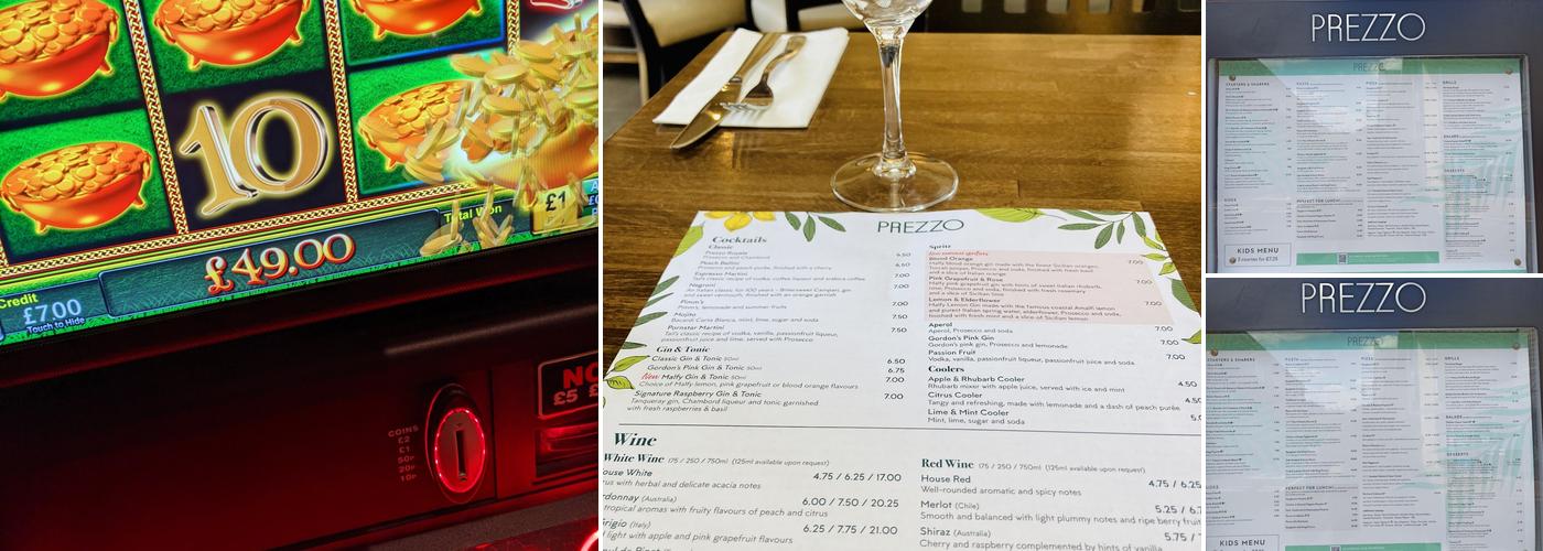 Prezzo Italian Restaurant Godalming Menu