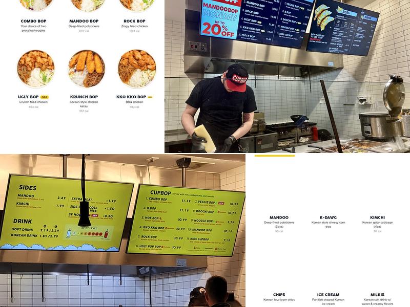 Cupbop - Korean BBQ in a Cup Menu