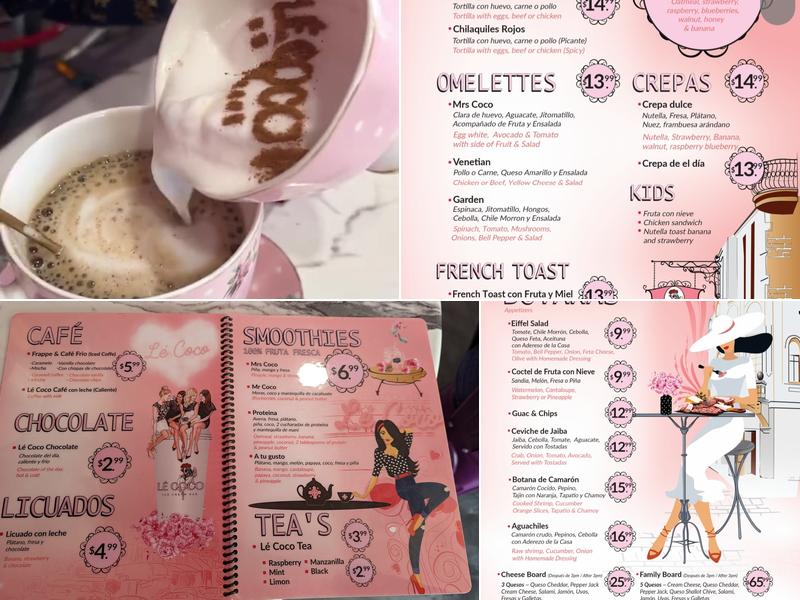 Le Coco Menu
