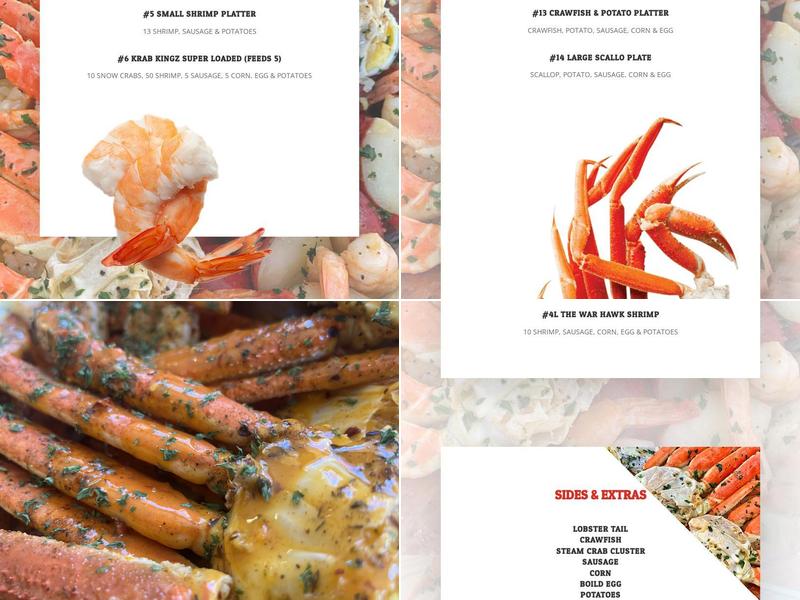 Krab Kingz Menu