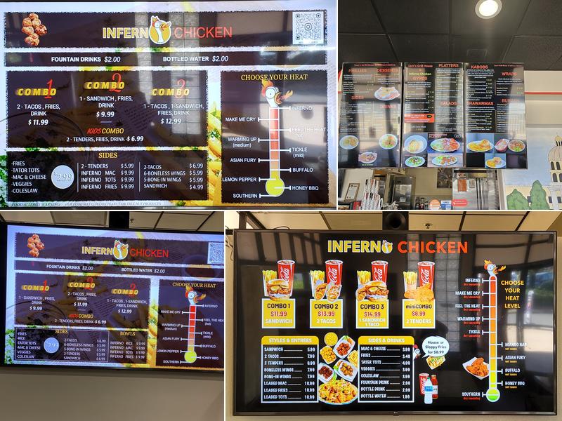 Sam's Grill House & Inferno Chicken Menu