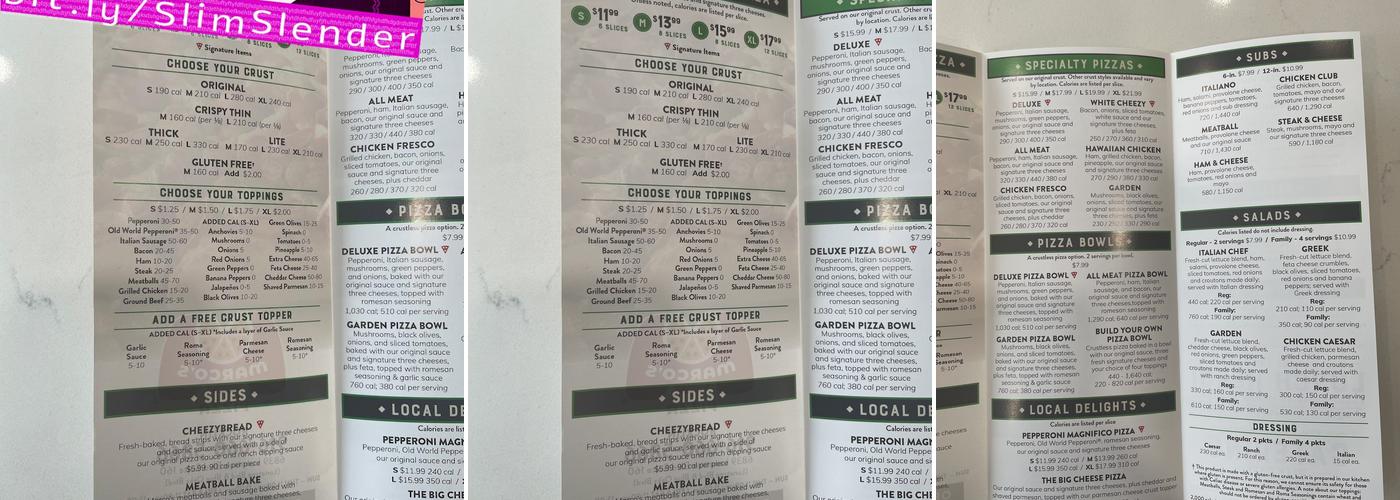 Marco's Pizza Menu