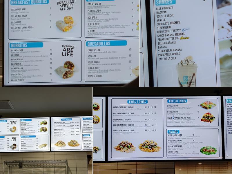 Blue Burro - Bixby Knolls Menu