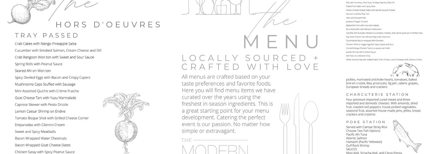 The MODERN Kitchen + Bar Menu