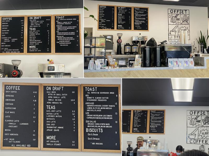 Offset Coffee Roasters Menu