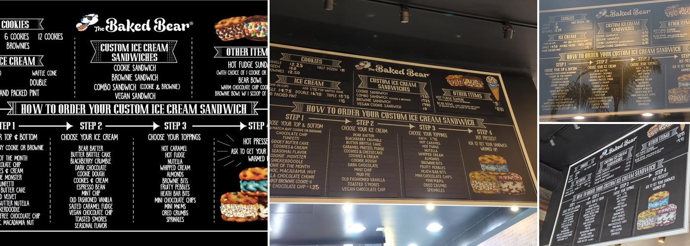 The Baked Bear Menu