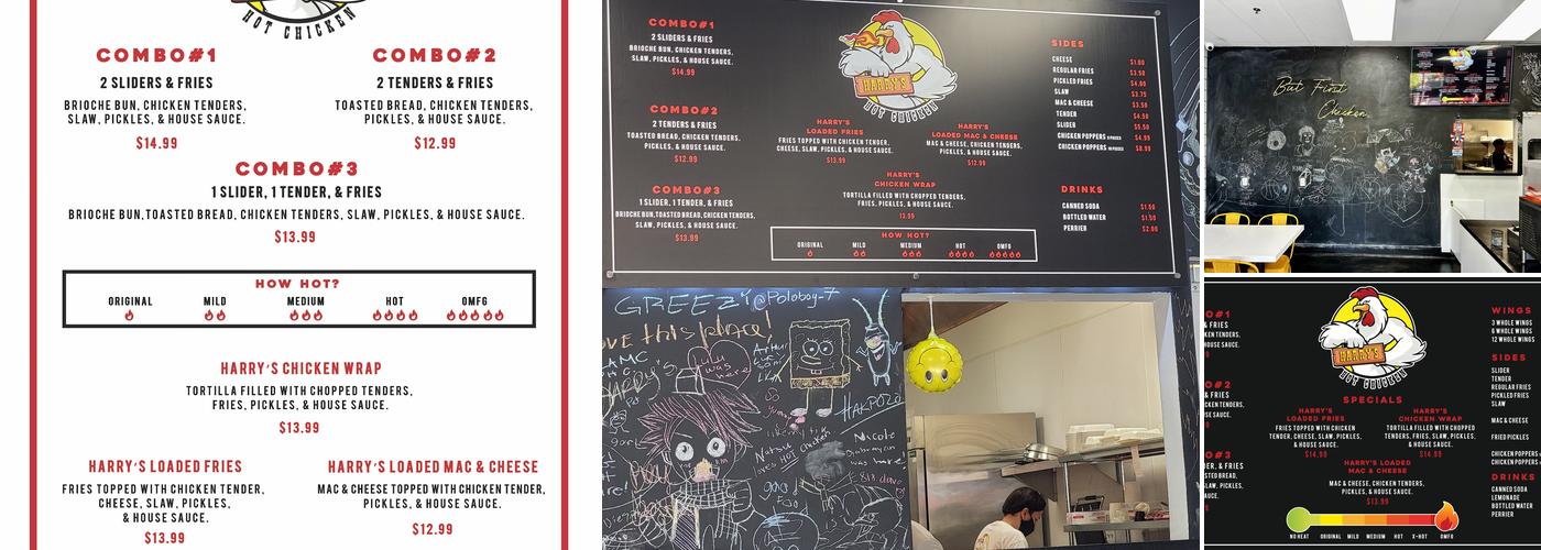 Harry's Hot Chicken Menu