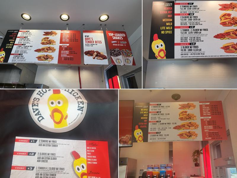 Dave's Hot Chicken Menu