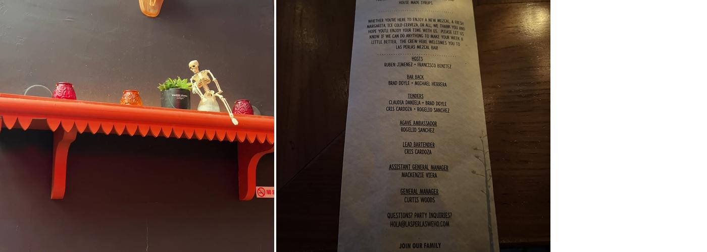 Las Perlas Menu