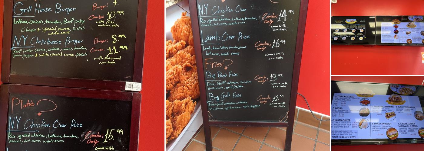 Krispy Krunchy Chicken Menu