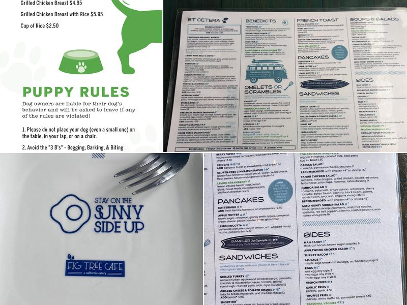 Fig Tree Cafe Menu
