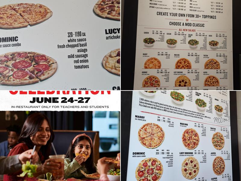 MOD Pizza Menu