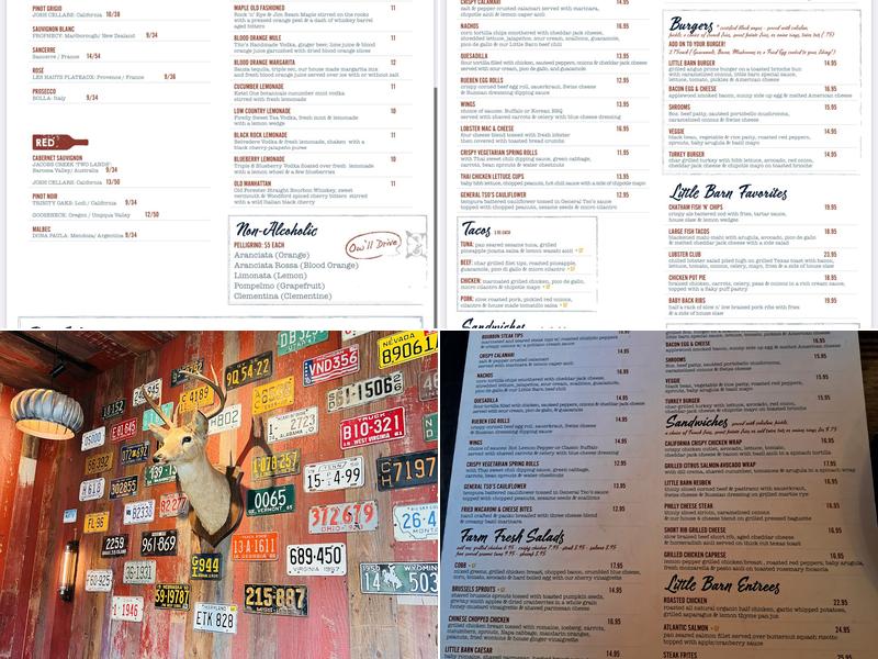 Little Barn Menu