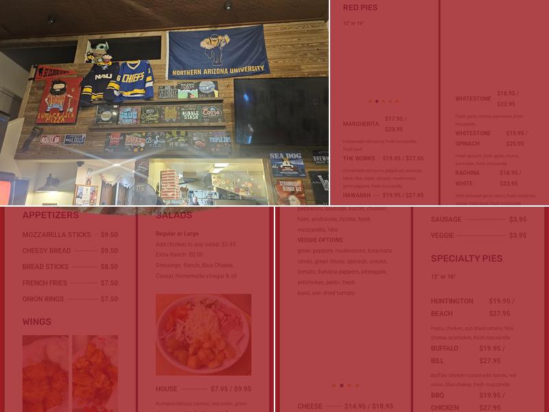 Lumberjack Pizza Menu