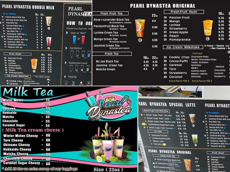 PEARL DYNASTEA Menu