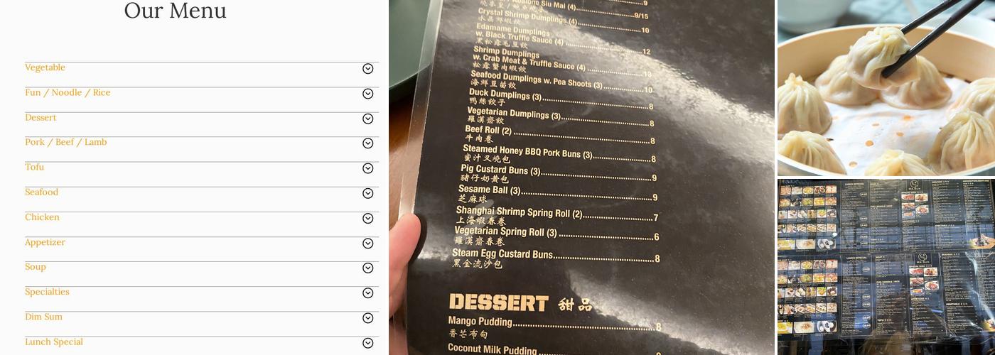 MR. SUN Menu